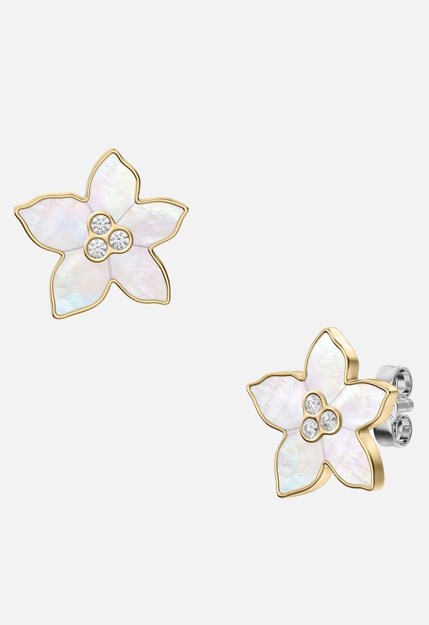 Fossil - Sutton JF04973710 Earrings - White/Gold