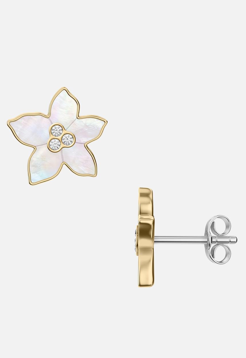 Fossil - Sutton JF04973710 Earrings - White/Gold