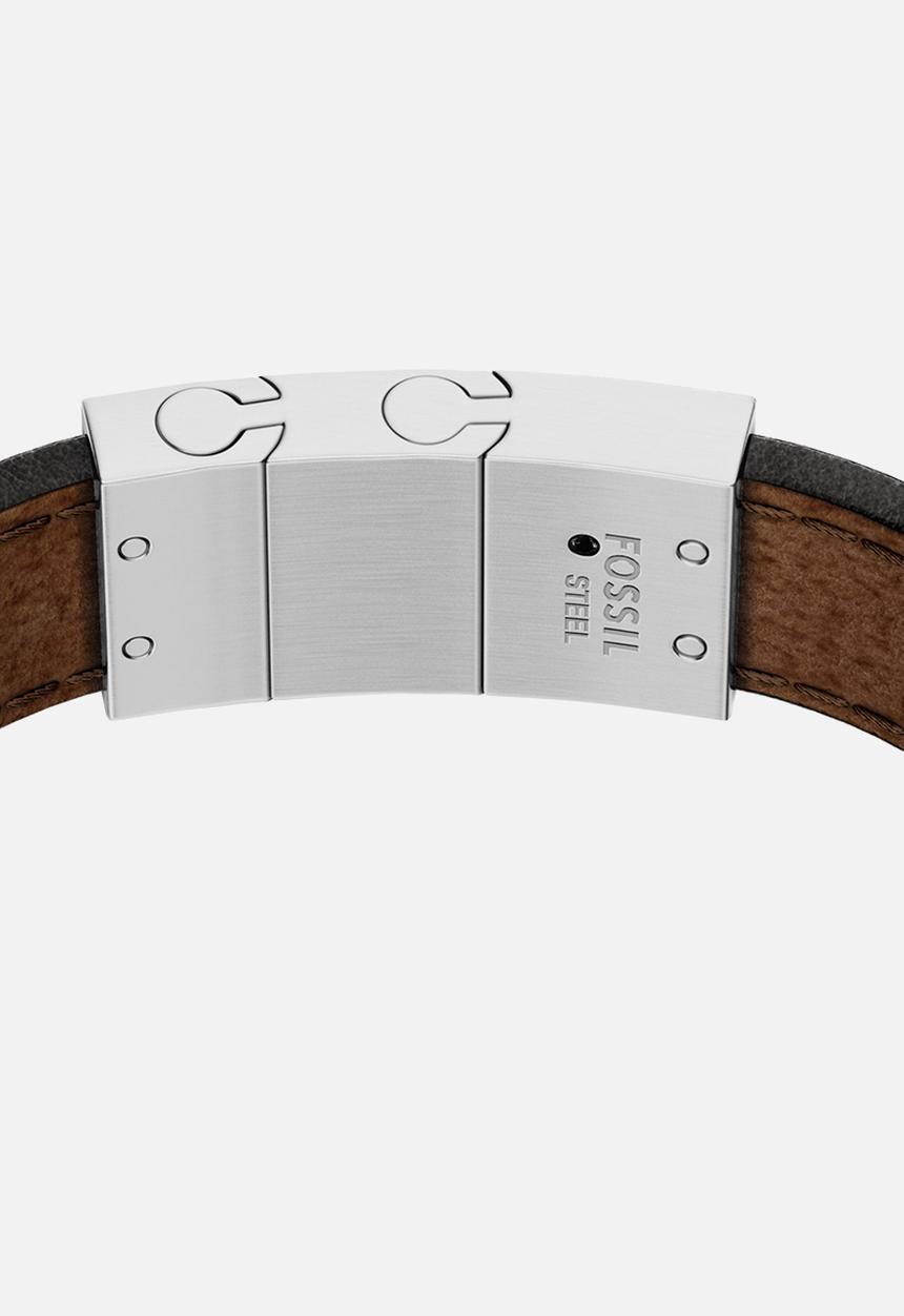 Fossil - Everett JF04988040 Bracelet - Silver/Brown