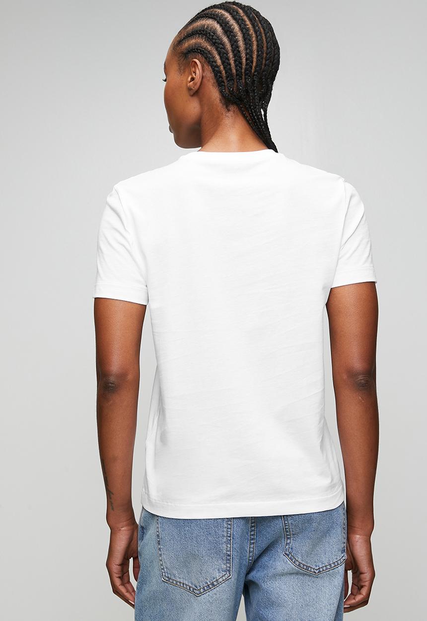 Calvin Klein - Monologo cn 2 pack tee - vanilla custard w/white