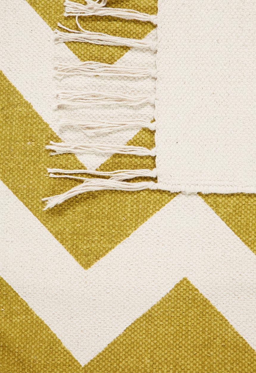 Sixth Floor - Chehalis printed rug - mustard