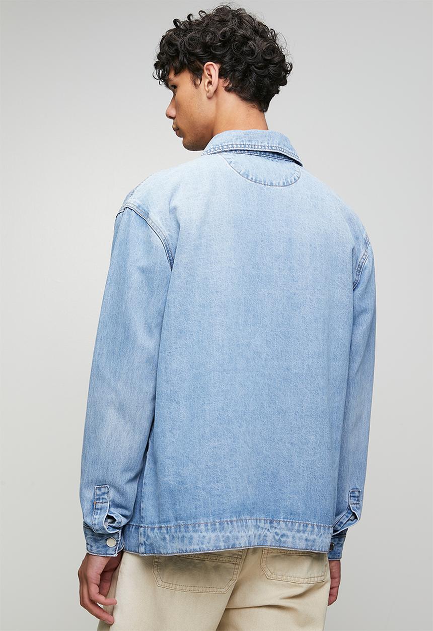 Steve Madden - Dylan Denim Shacket - Mid Wash