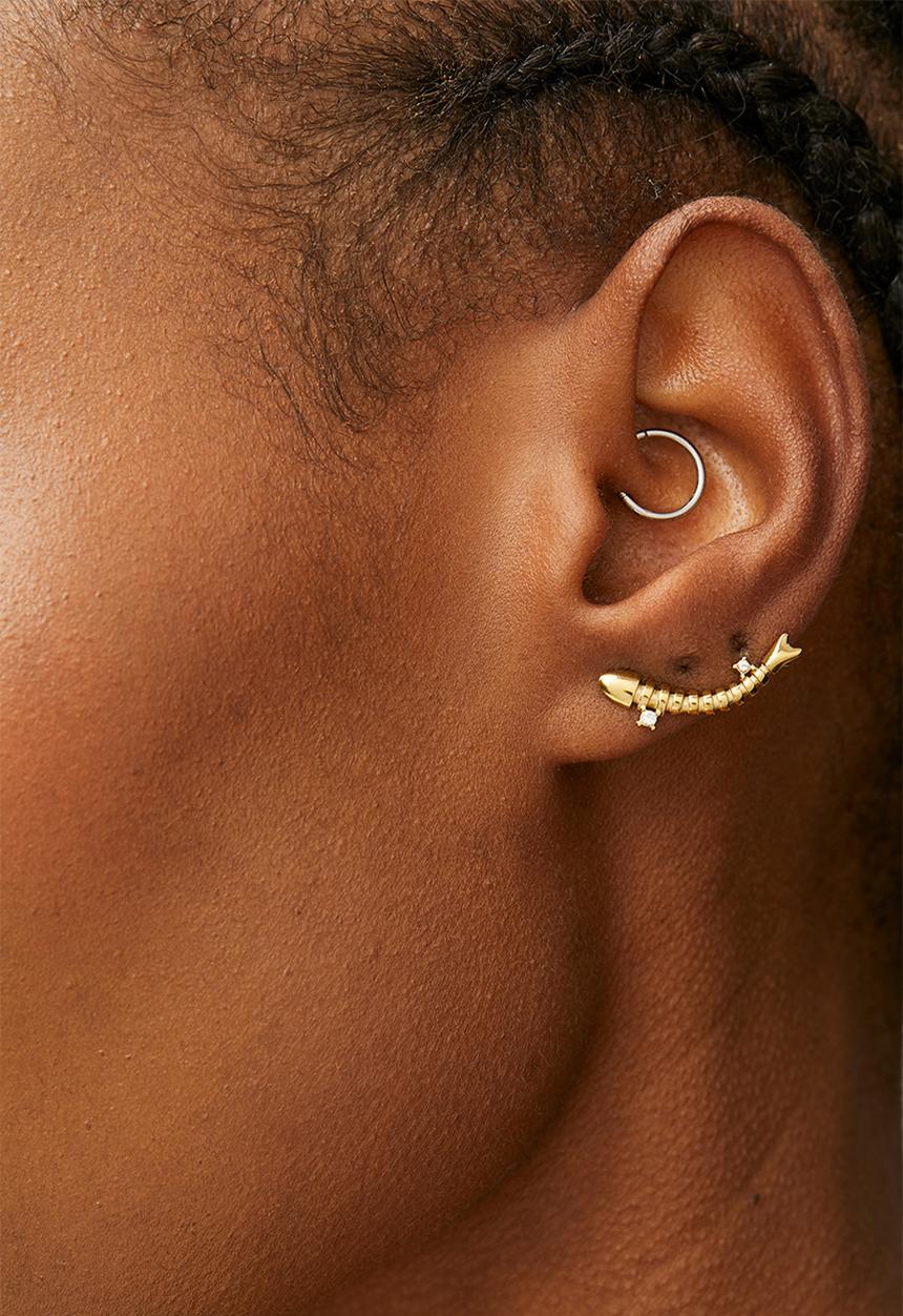 Zoe on Trend - Trendy Designer Earrings - Gold