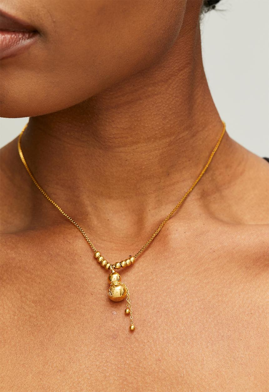 Zoe on Trend - Modern-Cool Necklace - Gold