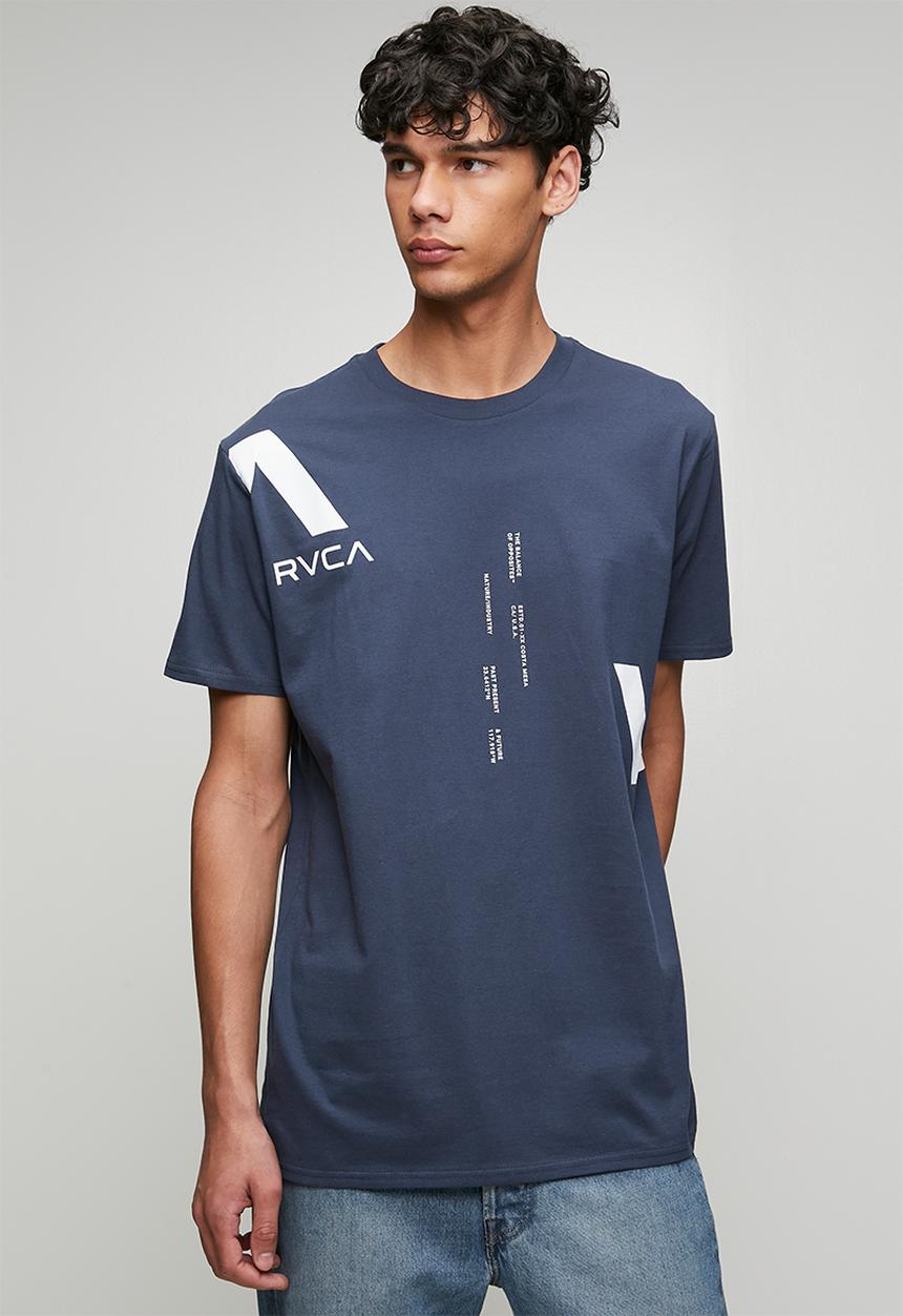 RVCA - VA Divided Graphic T-Shirt - Navy