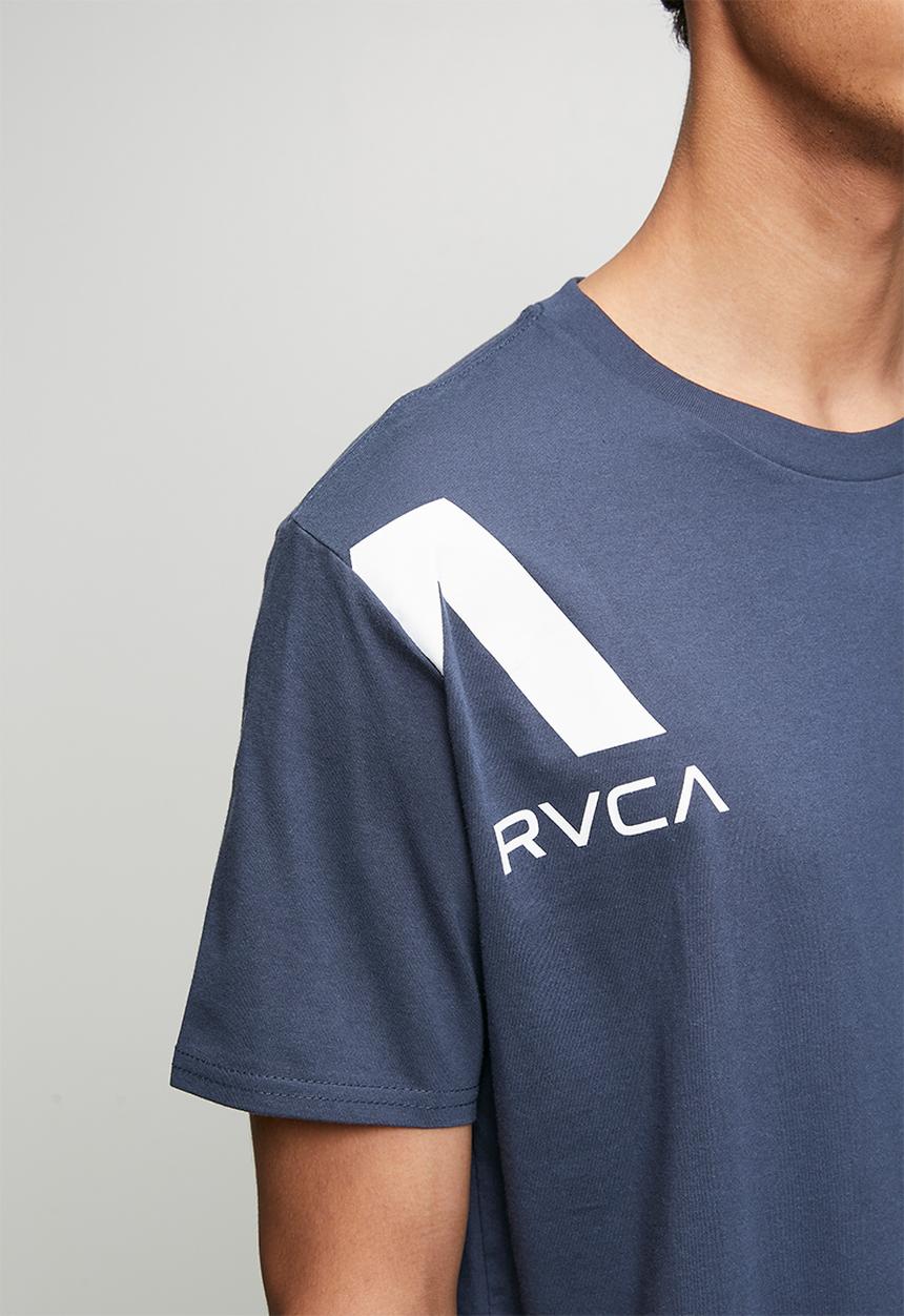 RVCA - VA Divided Graphic T-Shirt - Navy