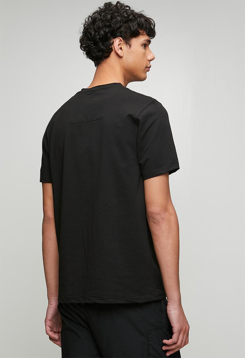 SOVIET - V-Neck Fashion T-Shirt - Black