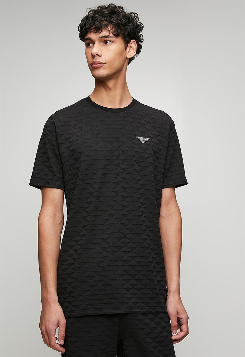SOVIET - Crew Neck Box Fit Tee-Black