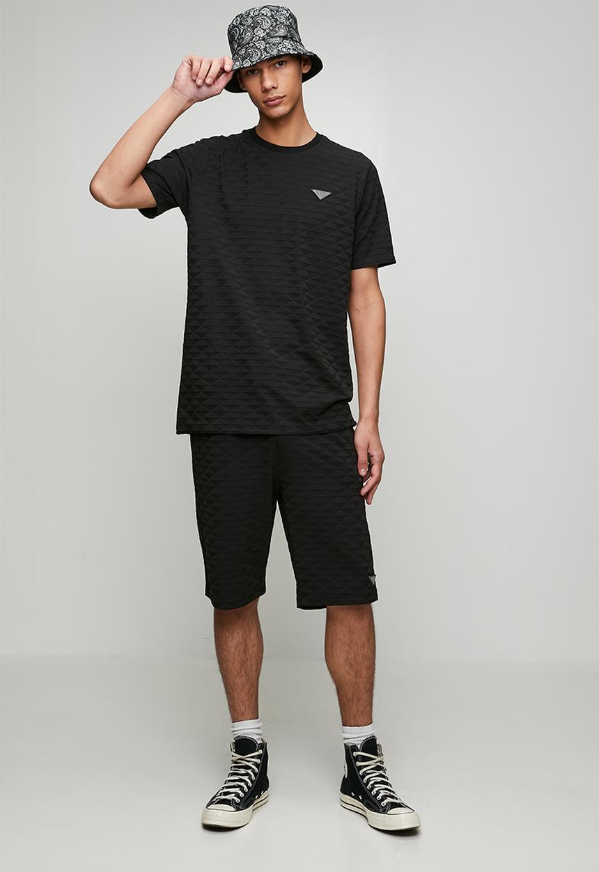 SOVIET - Crew Neck Box Fit Tee-Black