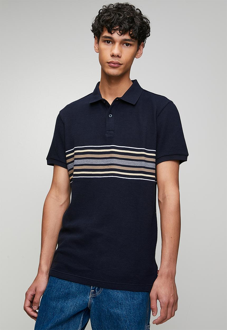Levi’s® - Ottoman indie stripe polo - navy