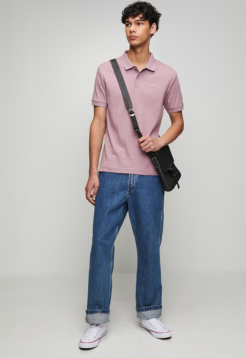 Levi’s® - Classic varigated ribs polo - pink