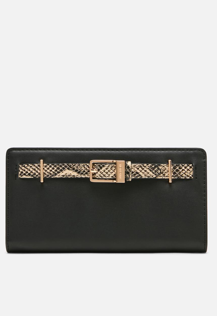 Anne Klein - Bifold Continental - Black/Oatmilk Multi
