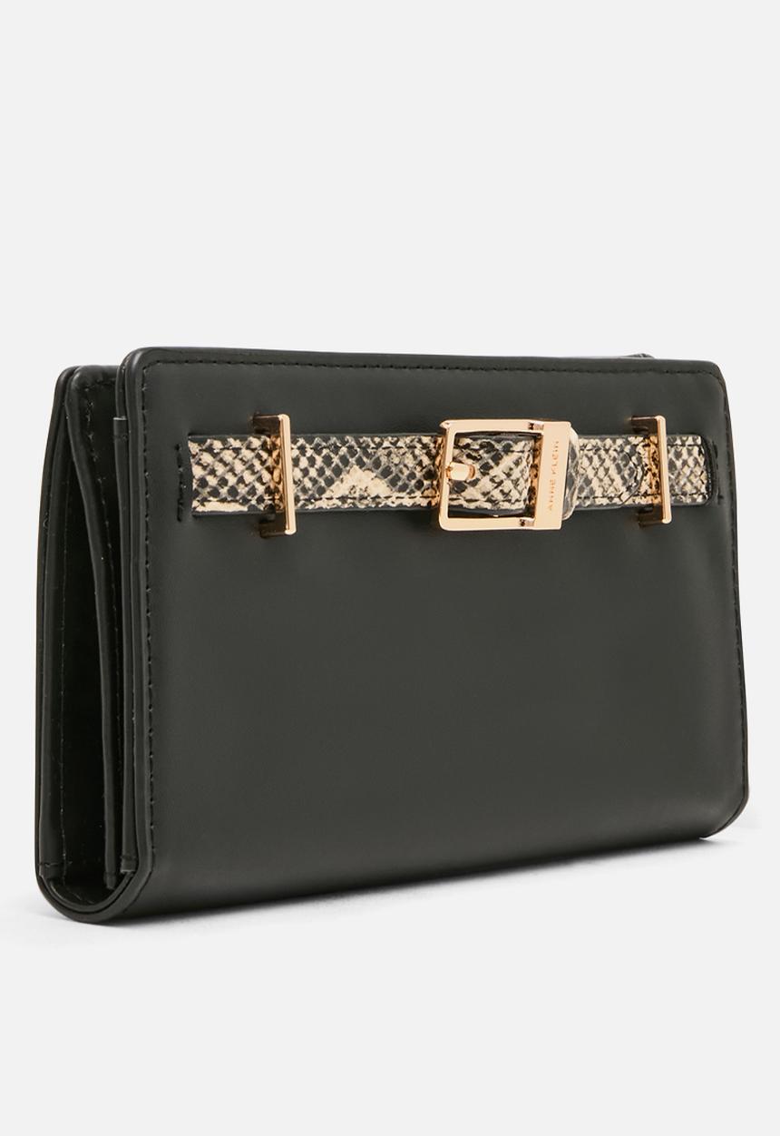 Anne Klein - Bifold Continental - Black/Oatmilk Multi