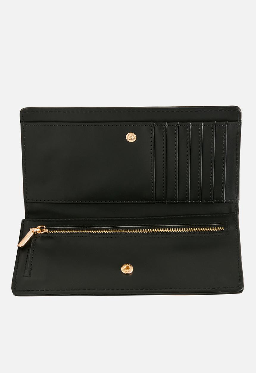 Anne Klein - Bifold Continental - Black/Oatmilk Multi