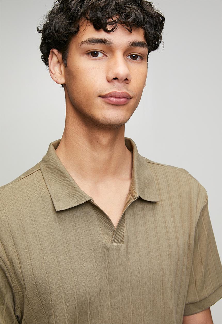 Levi’s® - Varigated ribs polo - brown