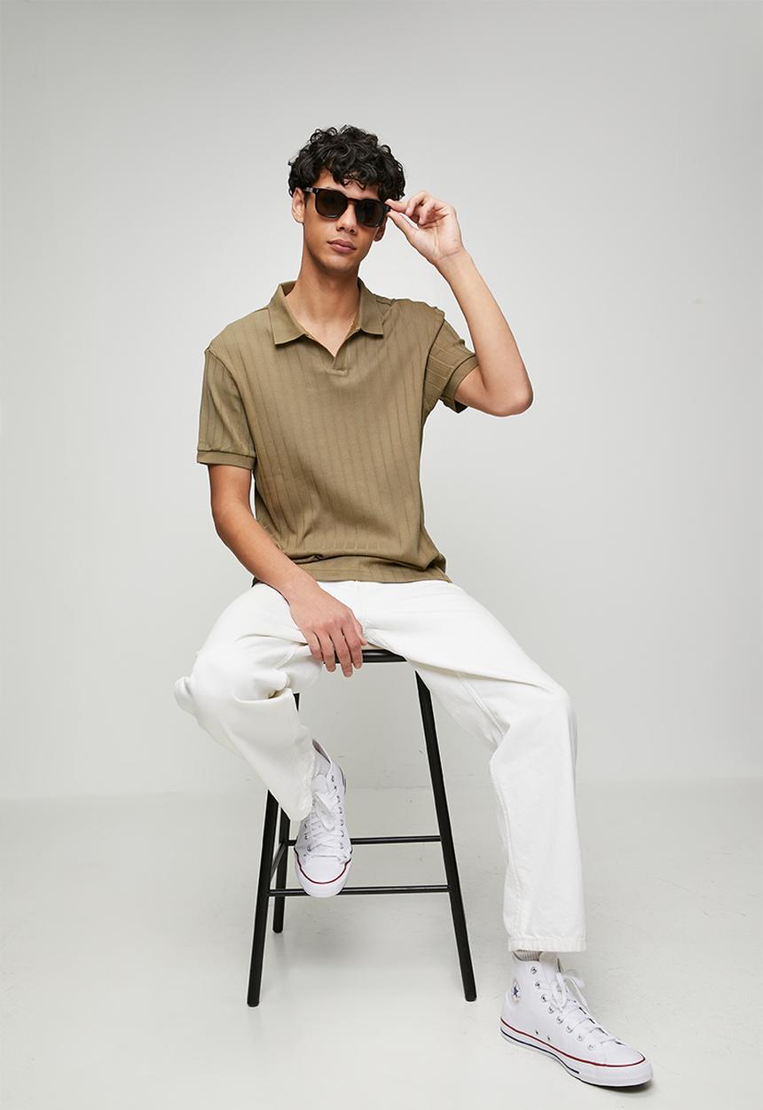 Levi’s® - Varigated ribs polo - brown
