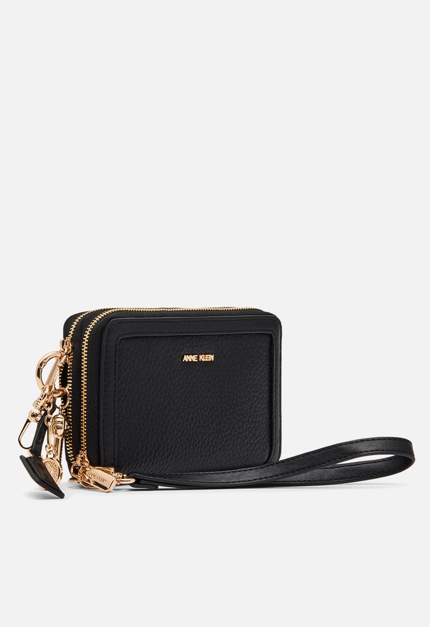 Anne Klein - Double Zip Around w/ Charms - Black