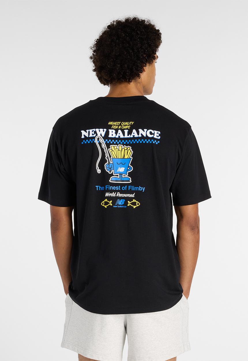New Balance  - Fish and Chips T-Shirt - Black