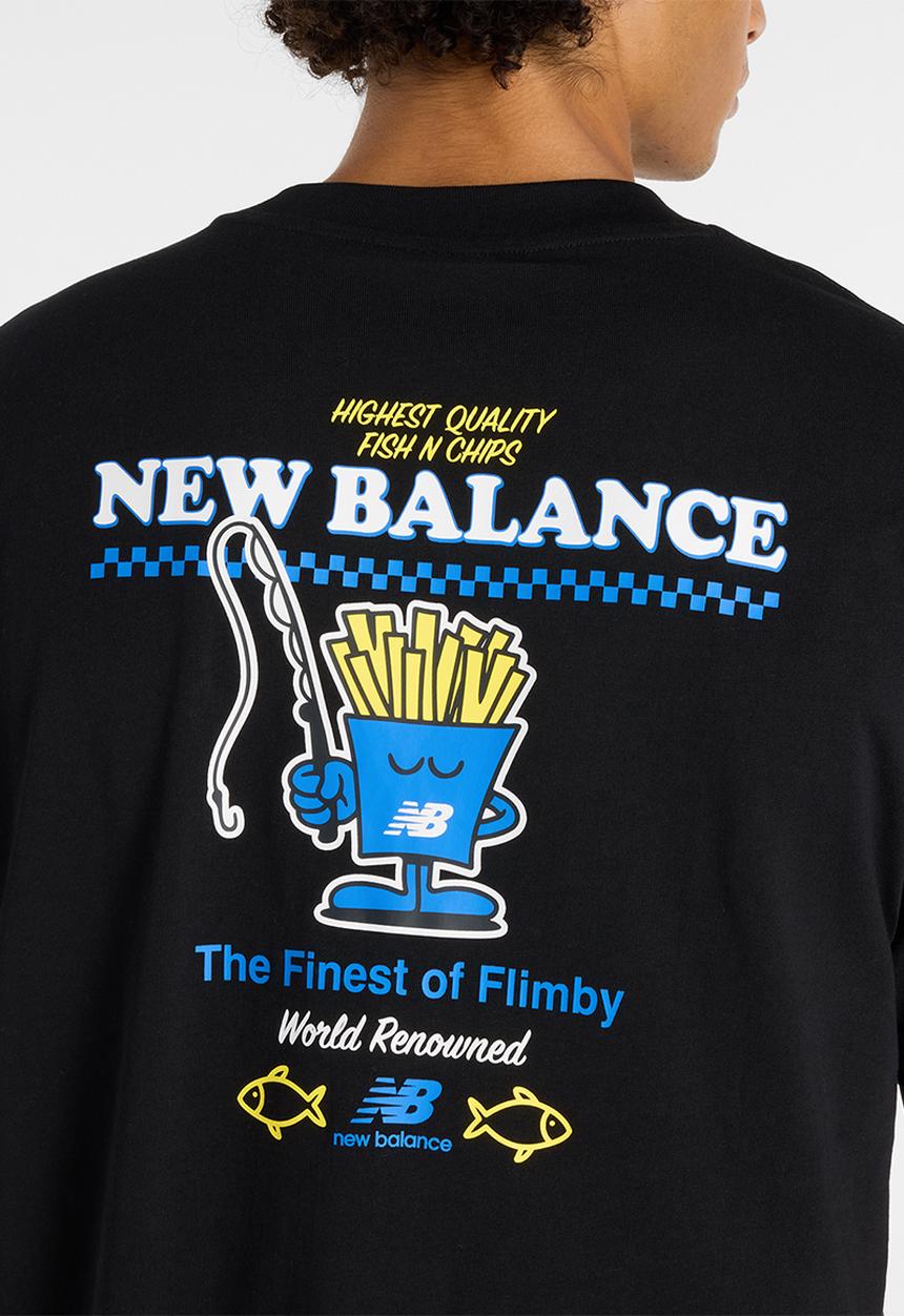 New Balance  - Fish and Chips T-Shirt - Black