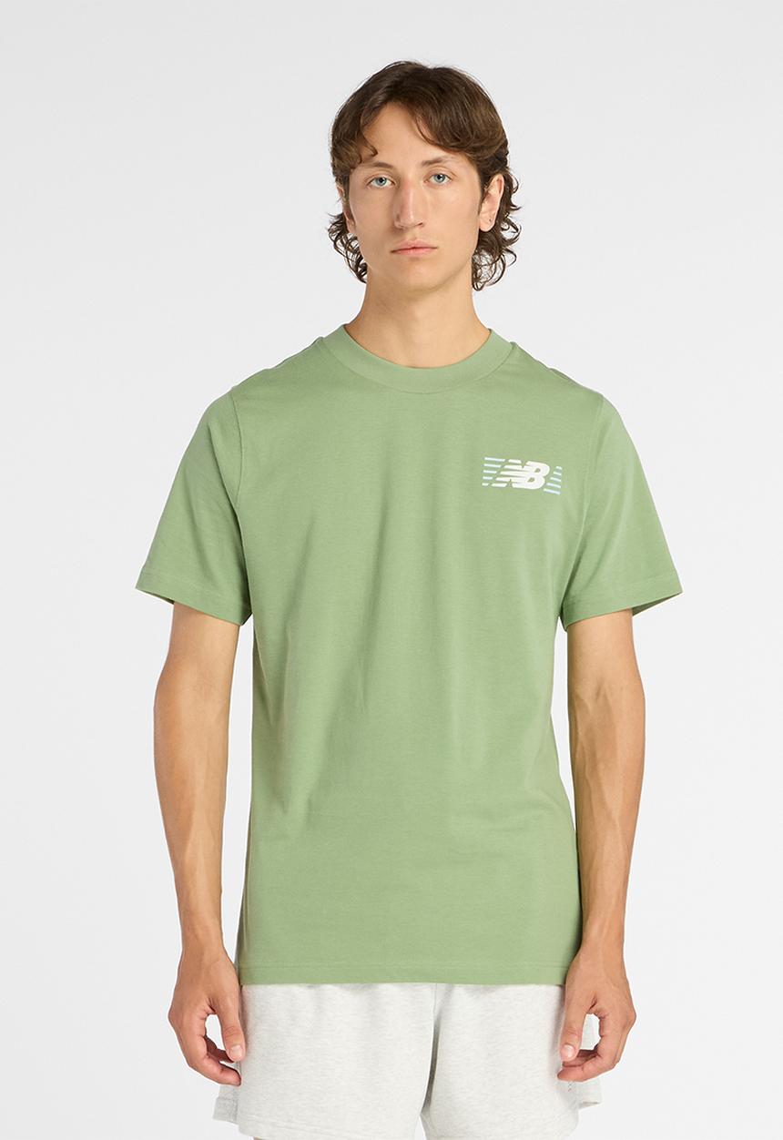 New Balance  - NB Lines T-Shirt - Oregano