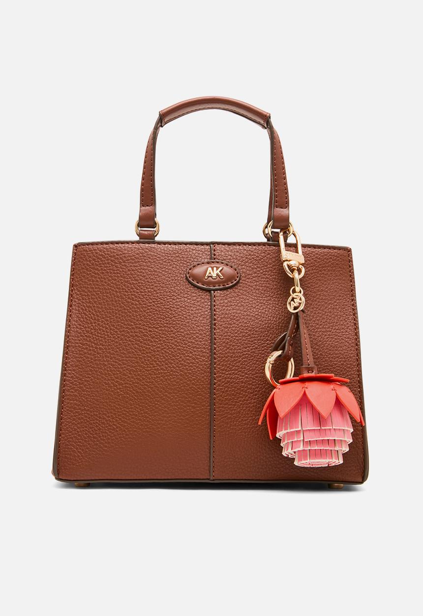 Anne Klein - Satchel w/ Detachable Strap - Hazelnut