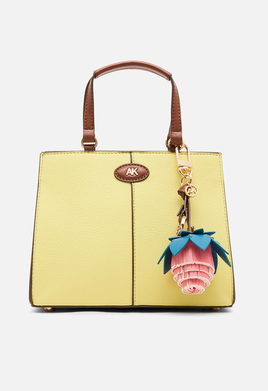 Anne Klein - Satchel w/ Detachable Strap - Vanilla Latte/Hazelnut
