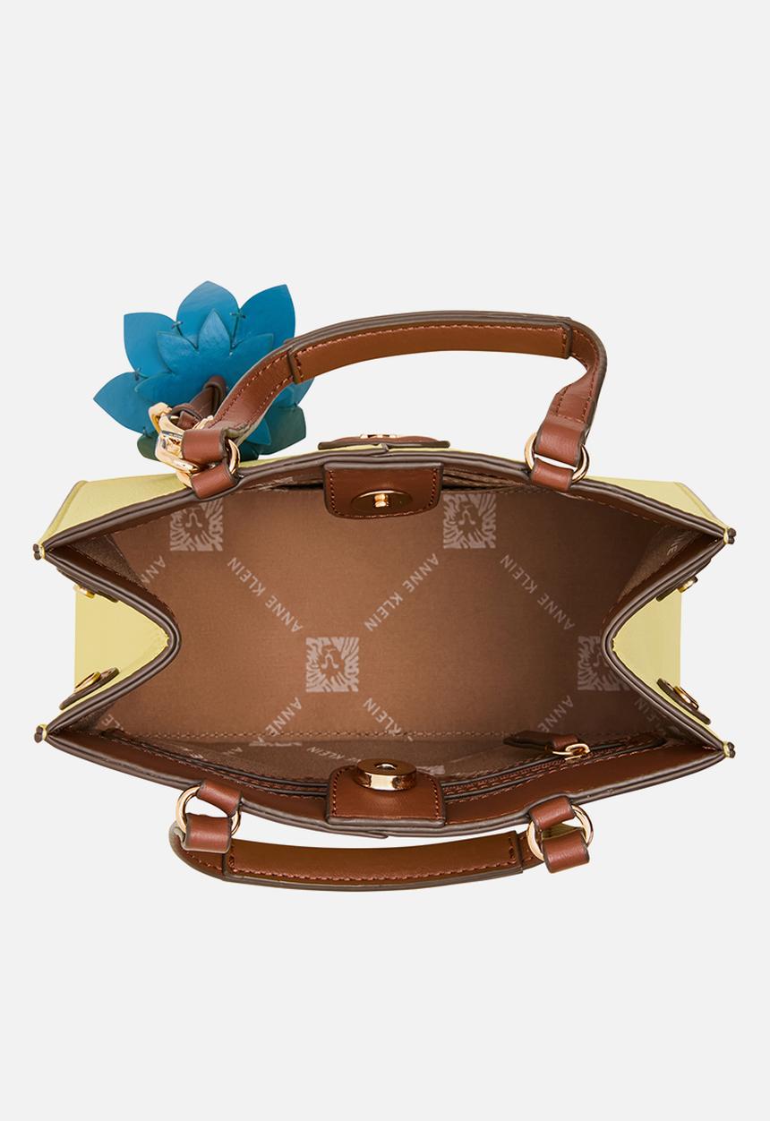 Anne Klein - Satchel w/ Detachable Strap - Vanilla Latte/Hazelnut