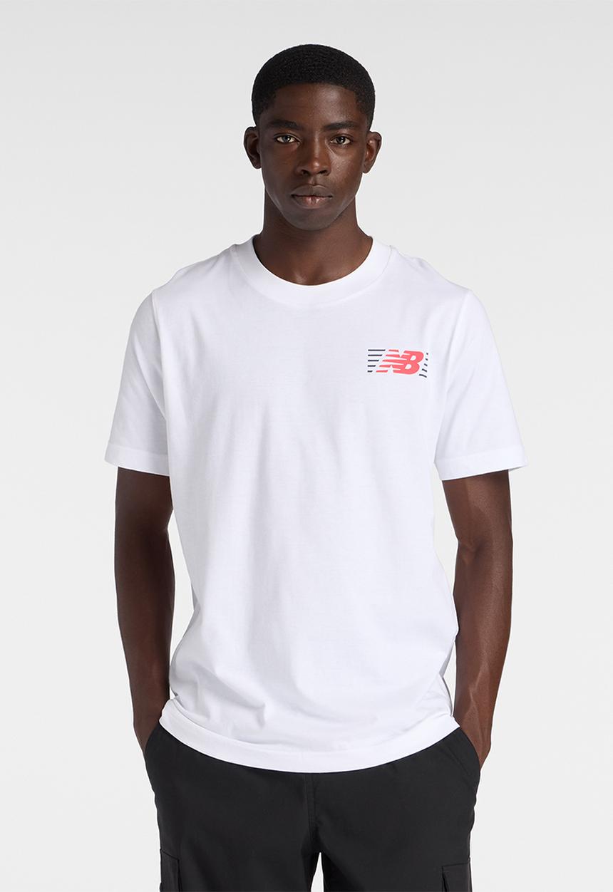 New Balance  - NB Lines T-Shirt - White