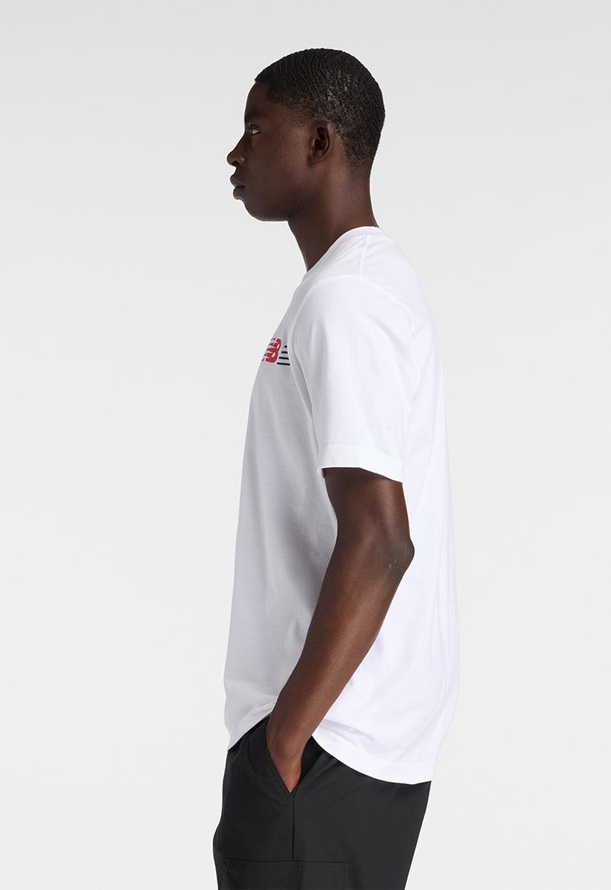 New Balance  - NB Lines T-Shirt - White