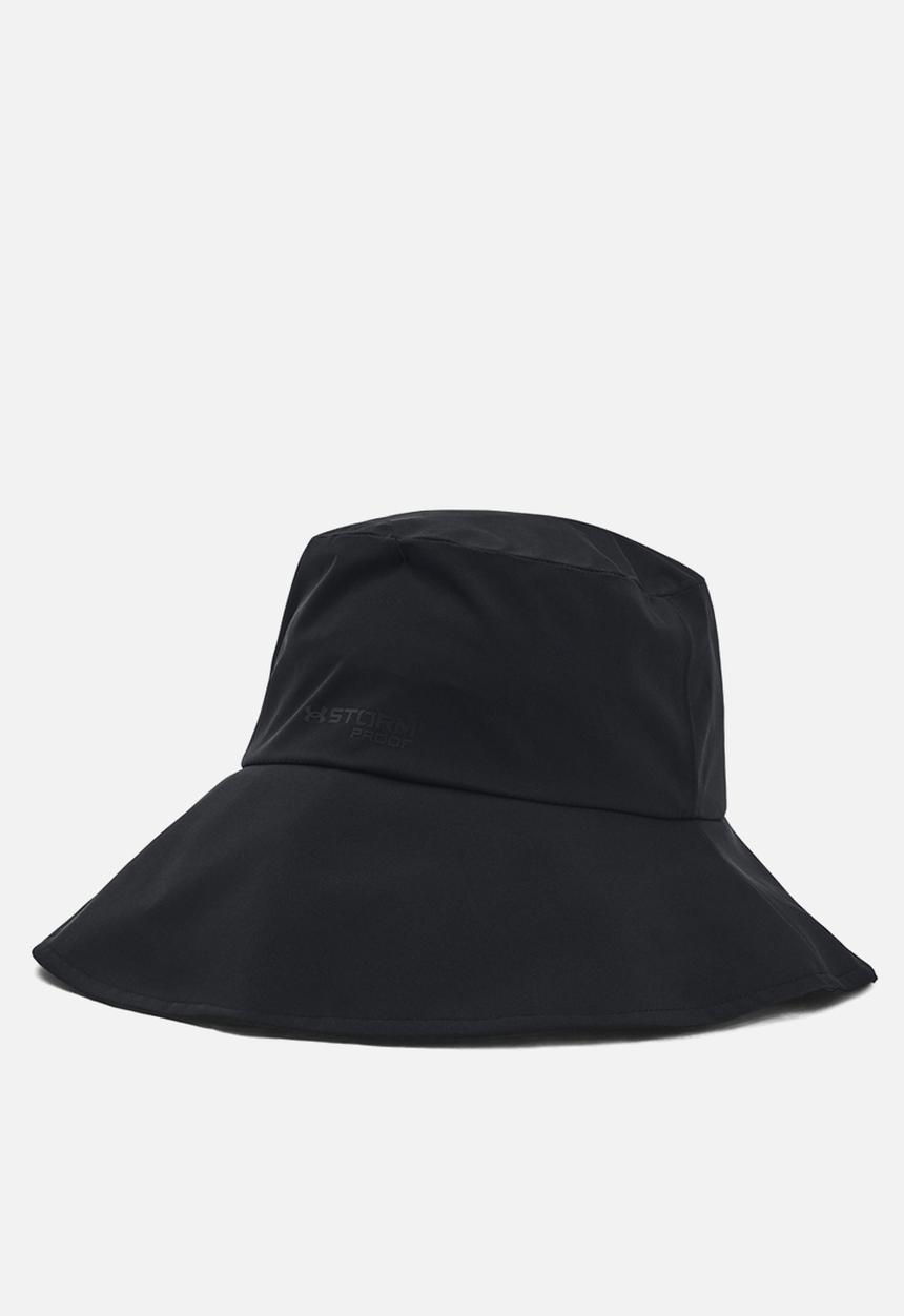 Under Armour - Drive Rain Bucket Hat - Black/Metallic Silver