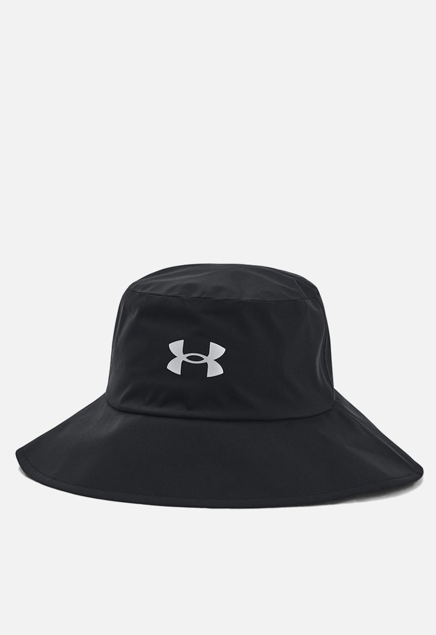 Under Armour - Drive Rain Bucket Hat - Black/Metallic Silver