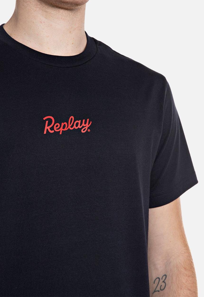 Replay - Heritage Graphic T-Shirt - Black