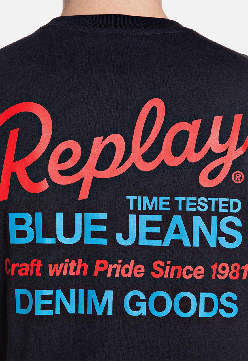 Replay - Heritage Graphic T-Shirt - Black