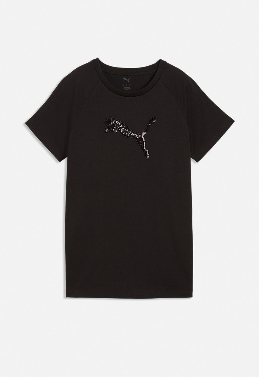 PUMA - Plus ess sequins tee - puma black