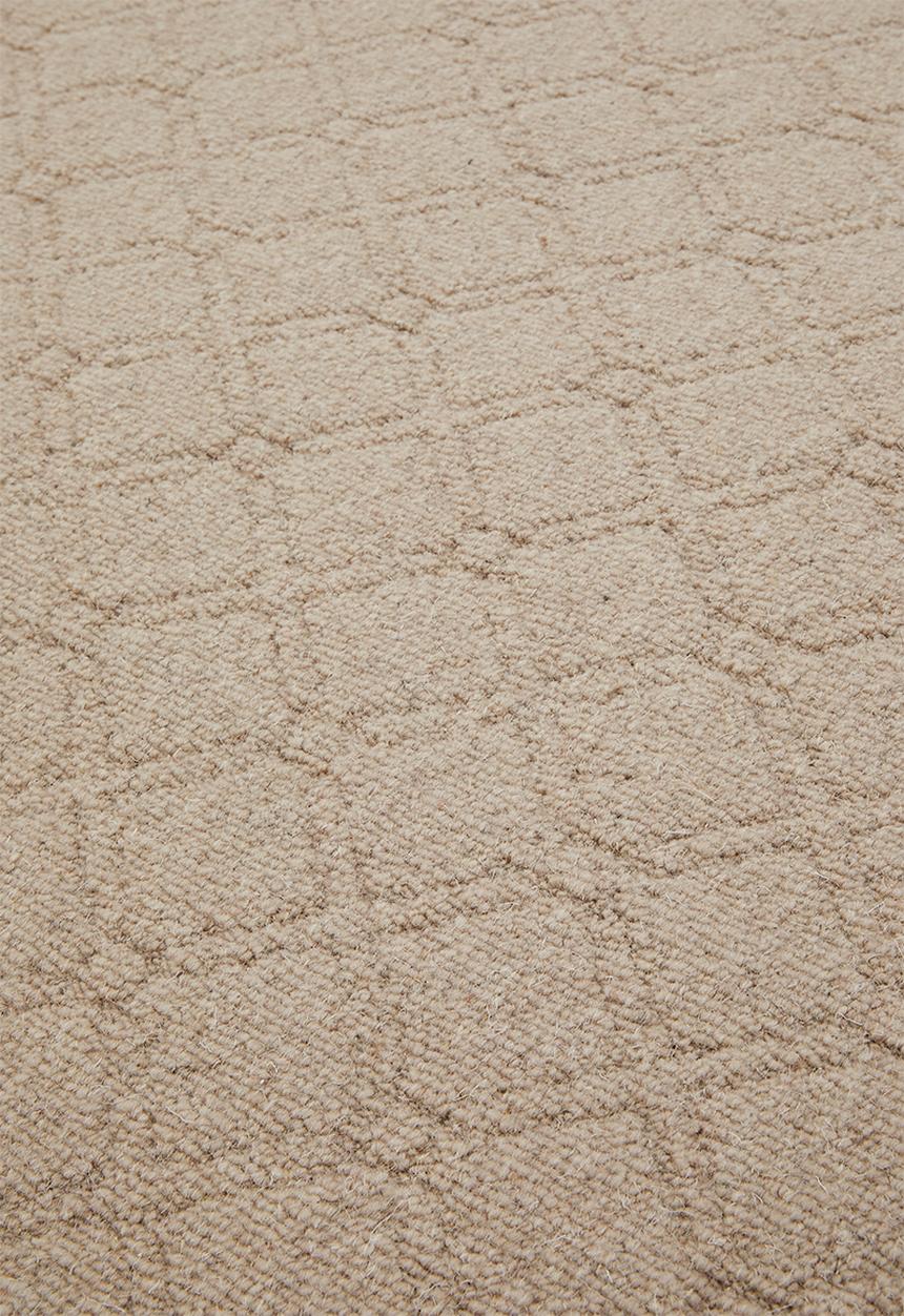 Sixth Floor - Amani Lattice Woven Wool Rug Flax