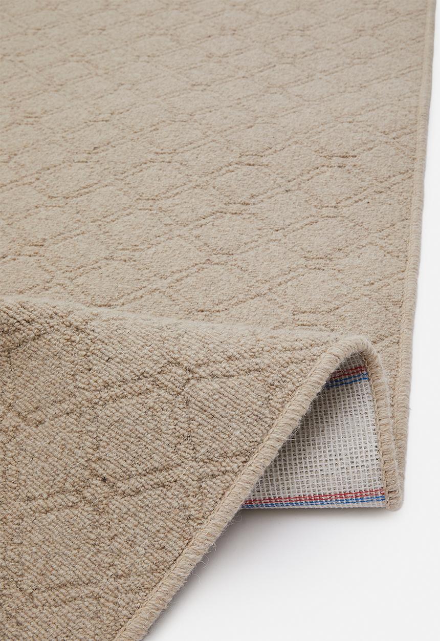 Sixth Floor - Amani Lattice Woven Wool Rug Flax