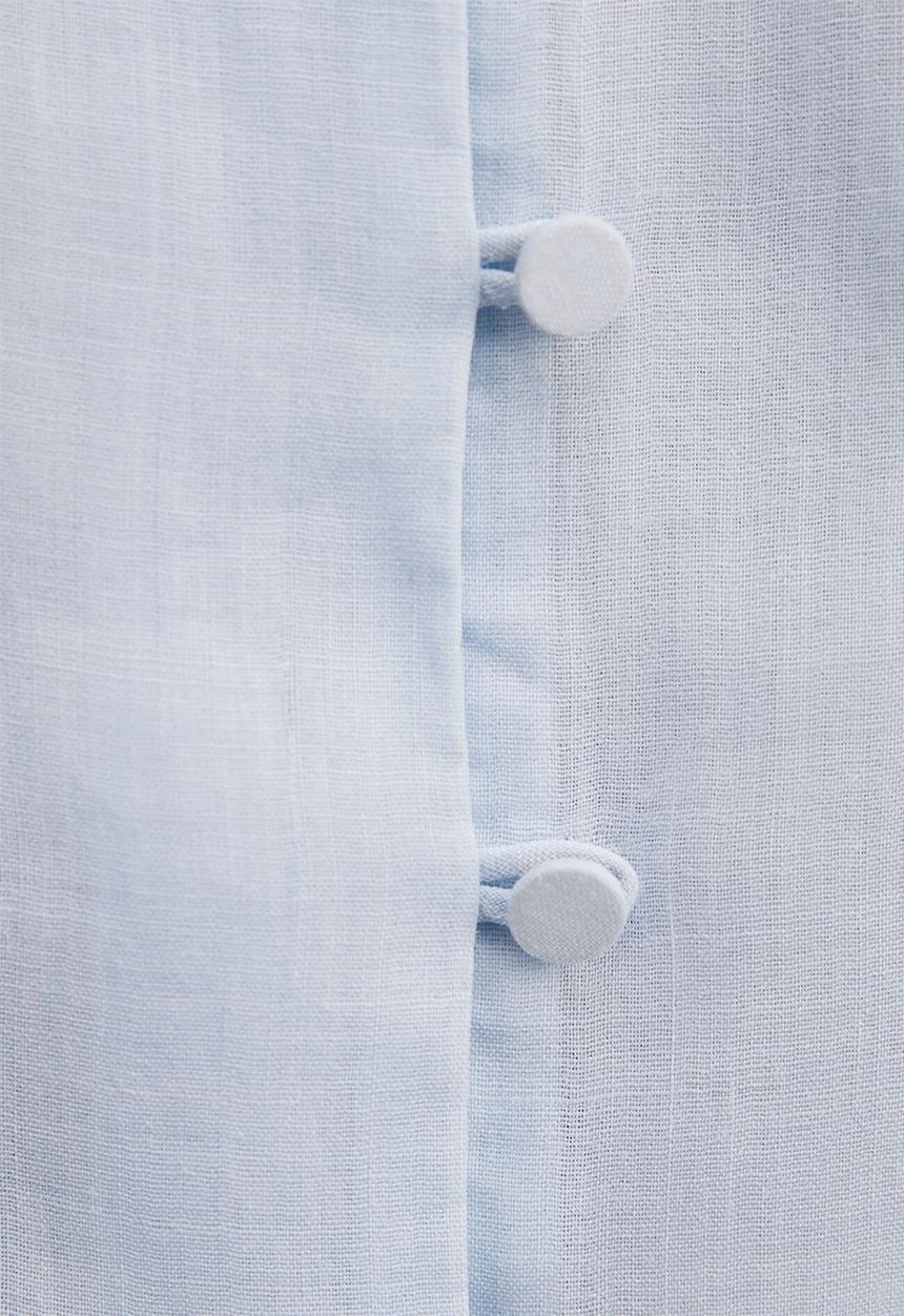 Forever New - Skye trim detail blouse in blue bell