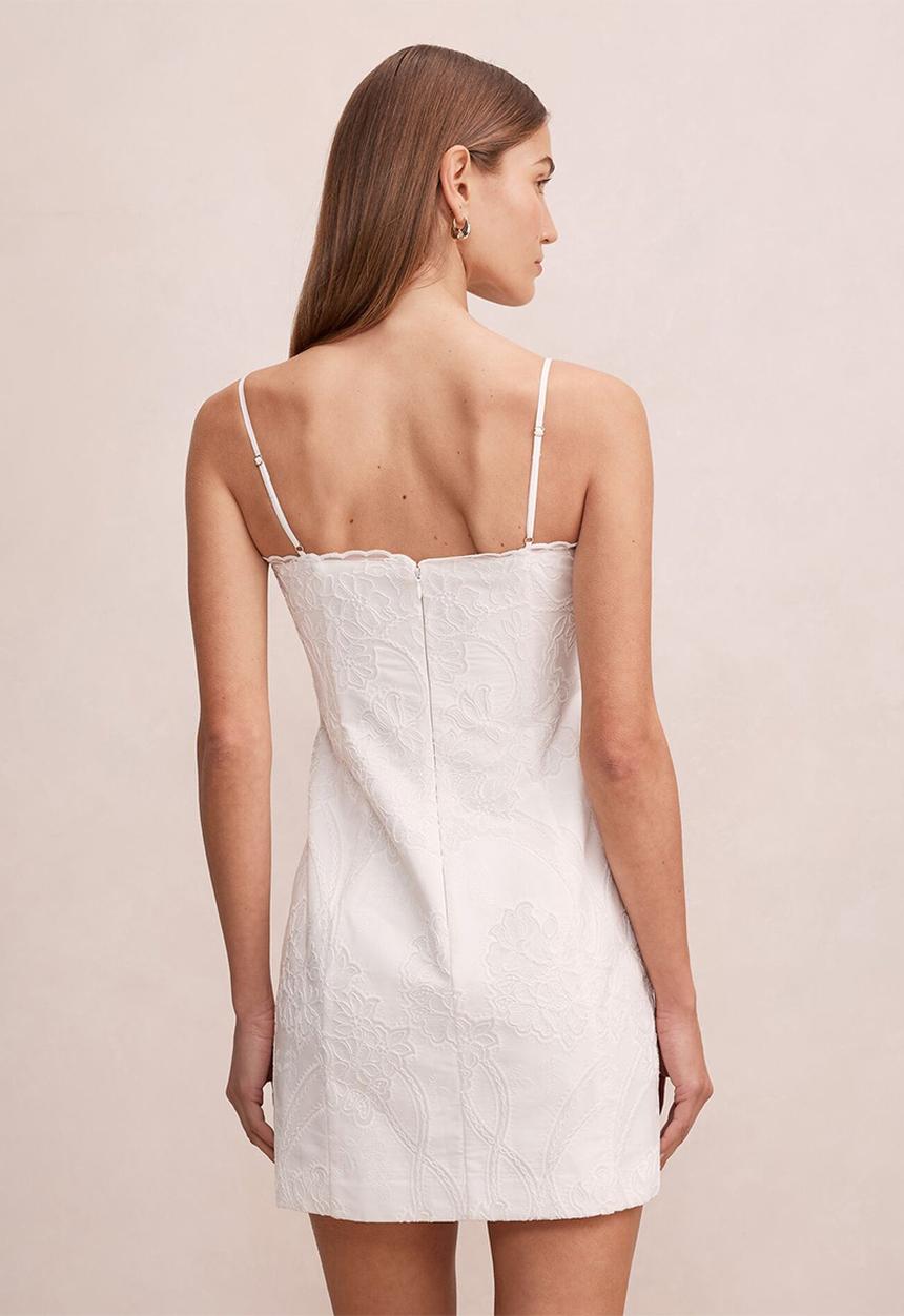 Forever New - Annika all over lace mini dress in porcelain