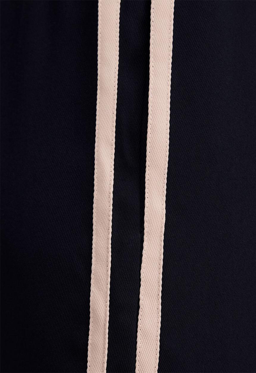 Forever New - Chloe side stripe wide leg pants in navy