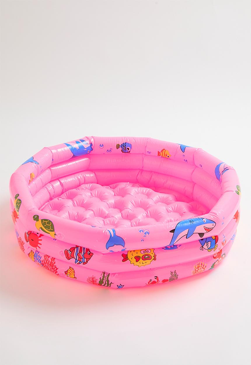 Pop Candy - Sea life printed inflatable pool - hot pink