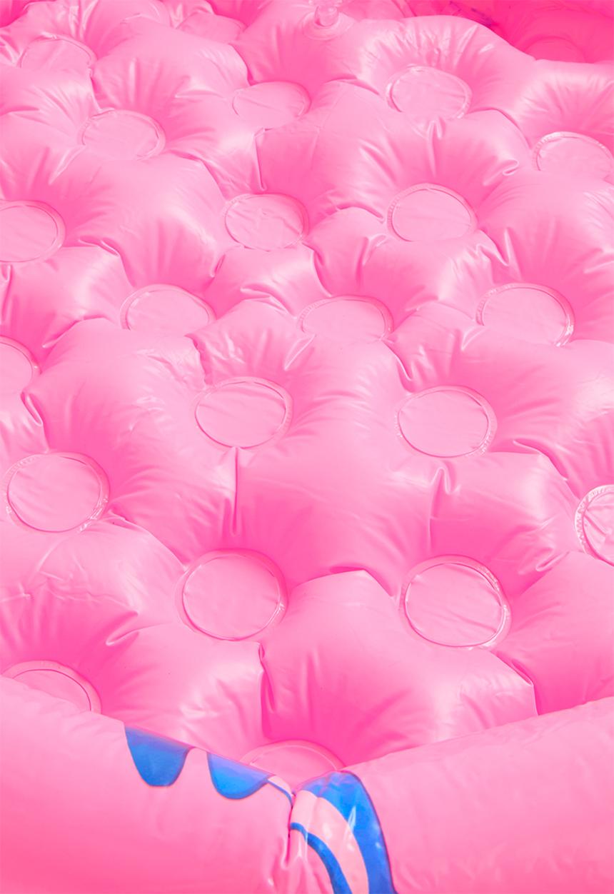Pop Candy - Sea life printed inflatable pool - hot pink