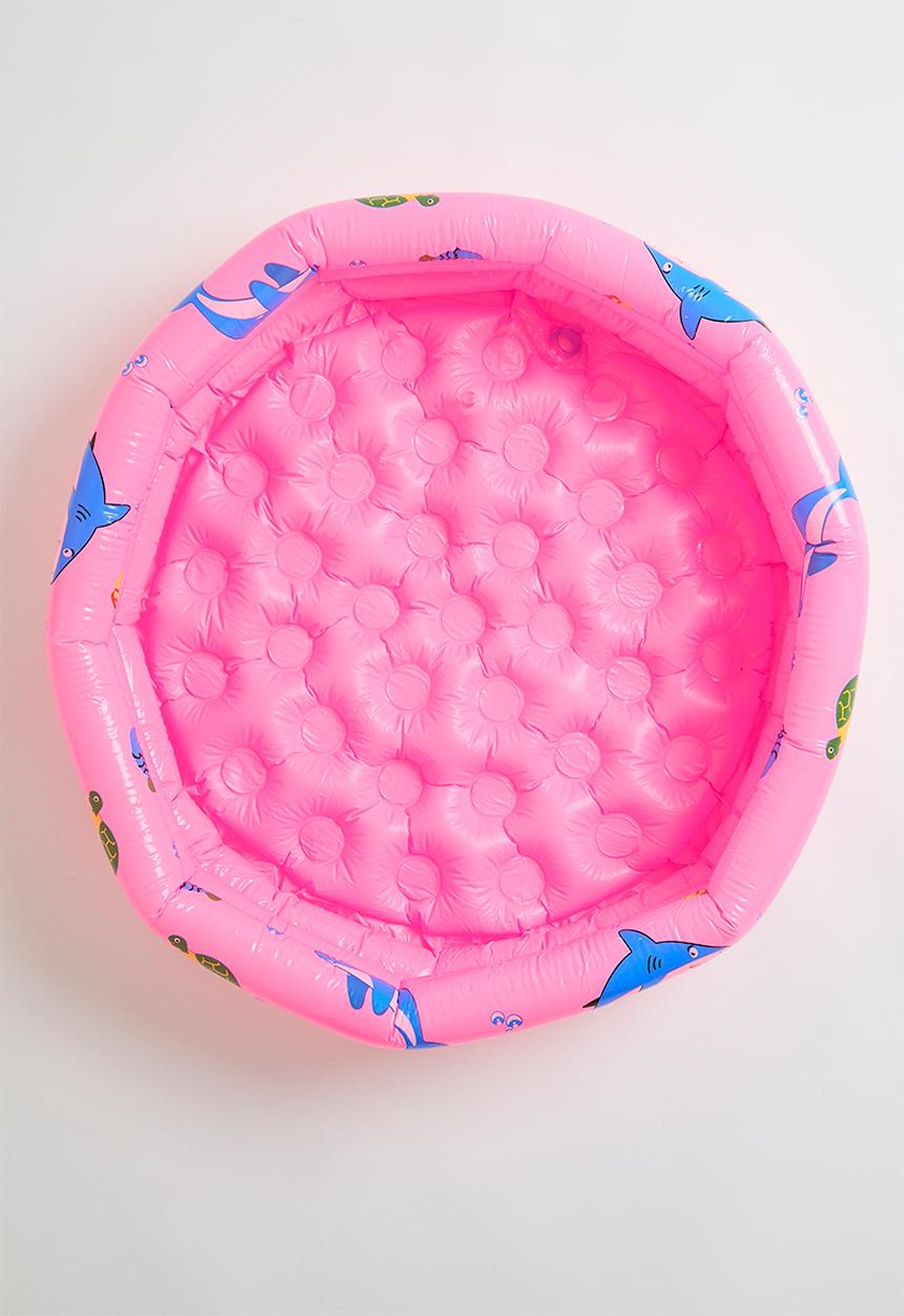Pop Candy - Sea life printed inflatable pool - hot pink