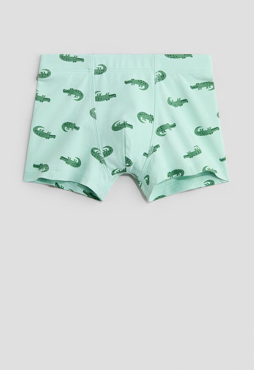 H&M - 5-Pack trunks - light green/crocodiles