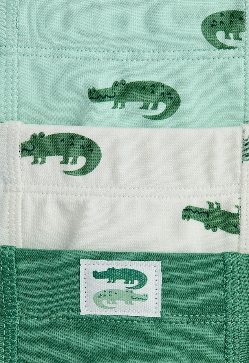 H&M - 5-Pack trunks - light green/crocodiles