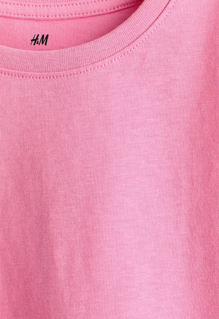 H&M - Flutter-sleeved top - hot pink