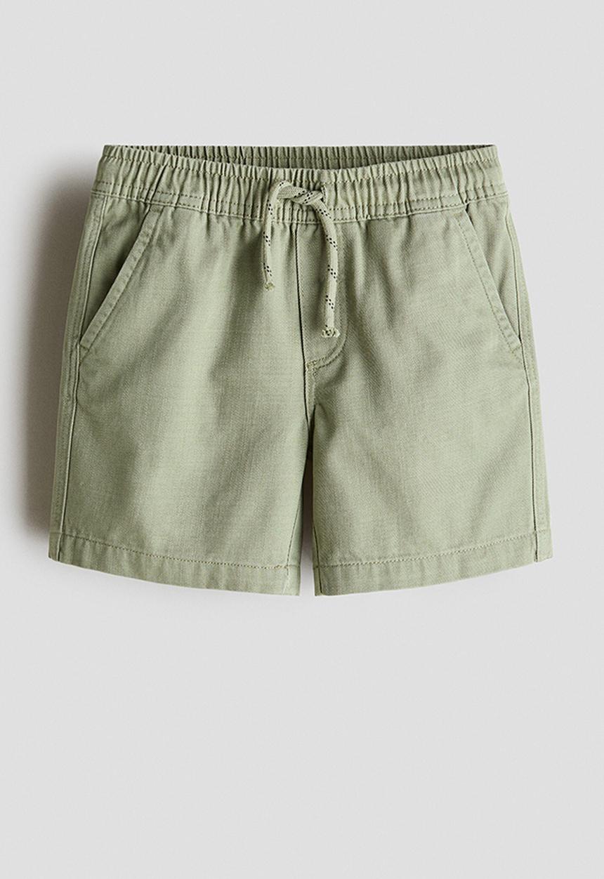 H&M - Cotton shorts - khaki green