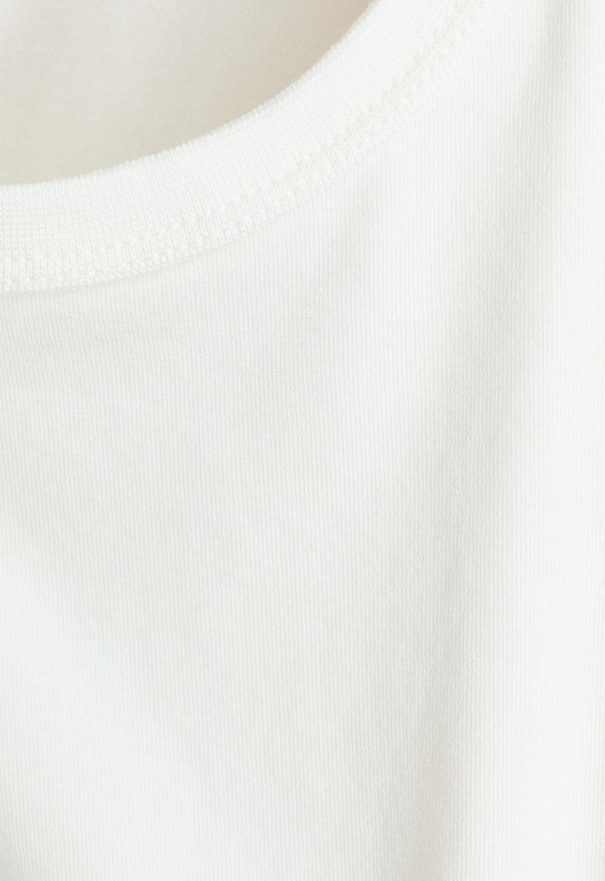 H&M - Flutter-sleeved top - white