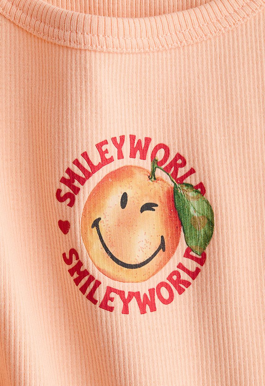 H&M - Print-motif vest top - orange/smileyworld®