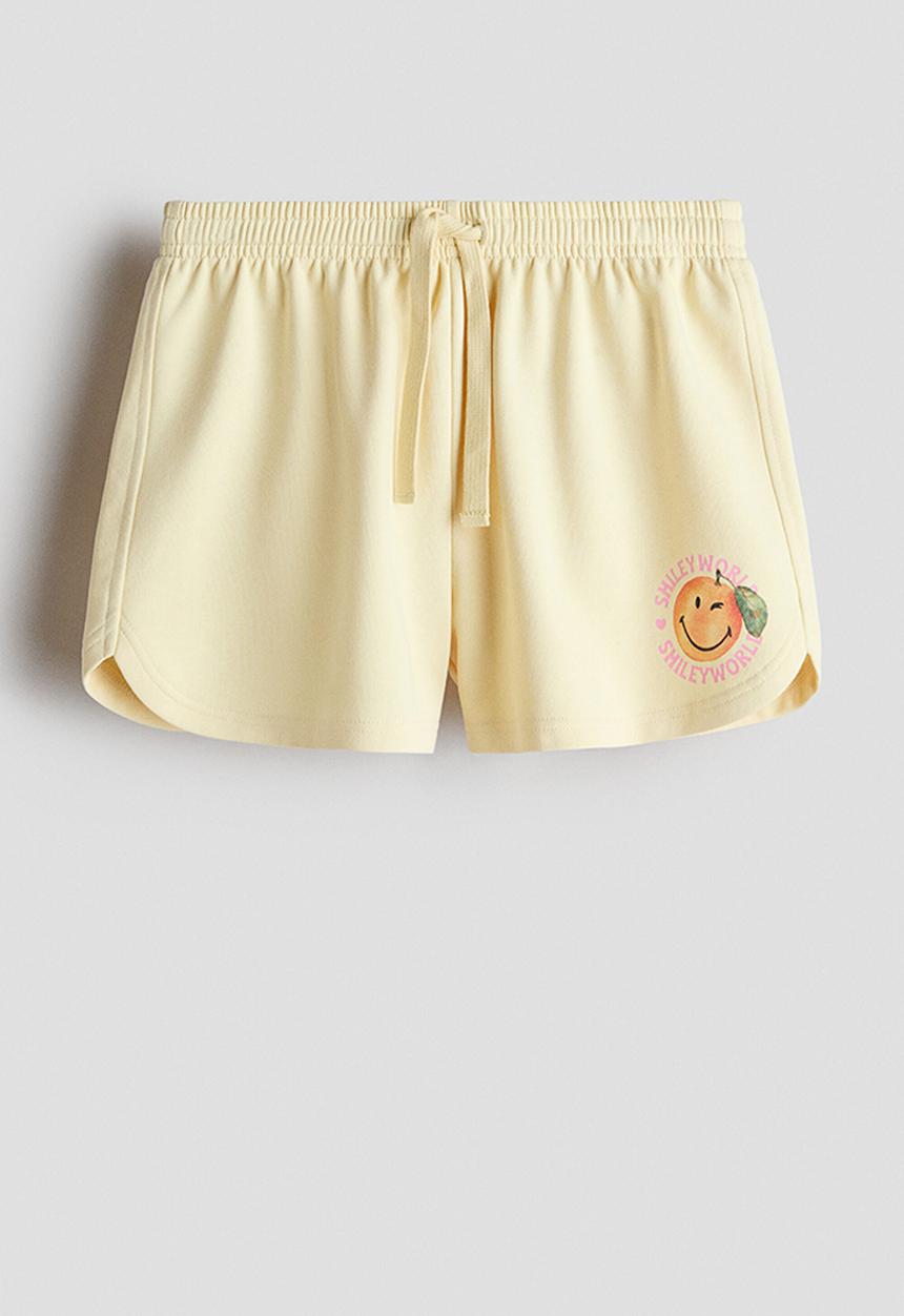 H&M - Print-motif sweatshorts - yellow/smileyworld®