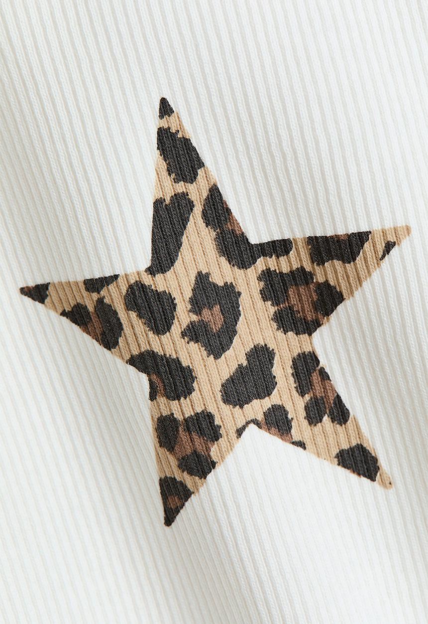 H&M - Motif-detail vest top - white/star